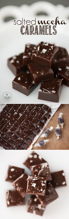 Salted Mocha Caramels