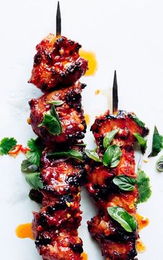 Sambal Chicken Skewers