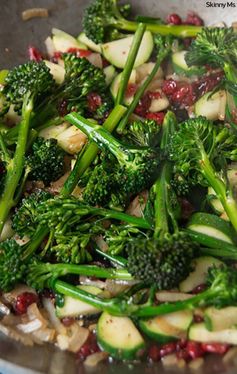 Sauteed Broccolini, Zucchini, & Cranberries