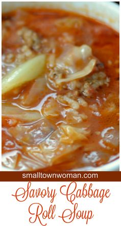 Savory Cabbage Roll Soup