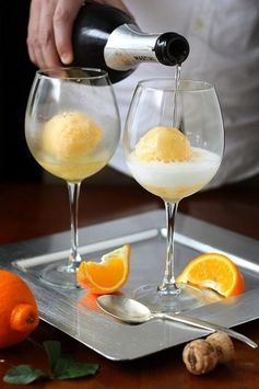 Sherbet mimosas