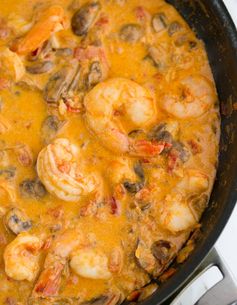 Shrimp and Mushroom Sauce