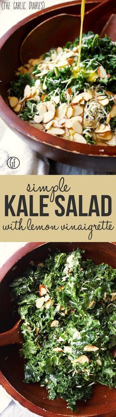 Simple Kale Salad with Lemon Vinaigrette