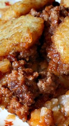 Sloppy Joe Tater Tot Casserole