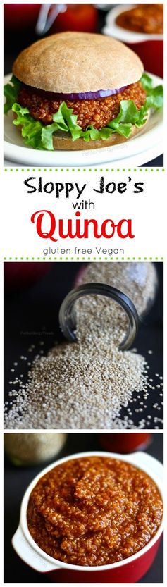 Sloppy Joe's with Quinoa (gluten free Vegan