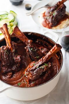 Slow Cooked Lamb Shanks with Red Wine Sauce