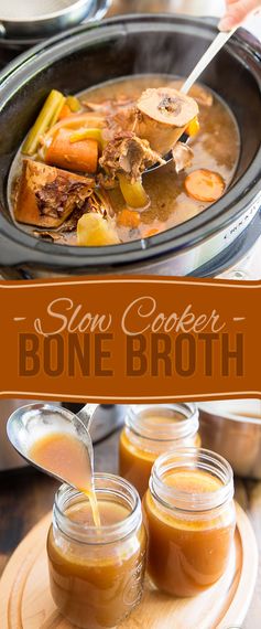 Slow Cooker Beef Bone Broth