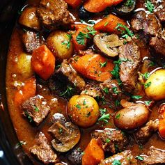 Slow Cooker Beef Bourguignon