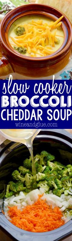 Slow Cooker Broccoli Cheddar Soup