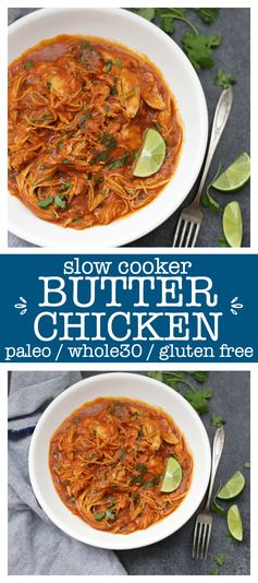 Slow Cooker Butter Chicken (GF, DF, Paleo, Whole 30