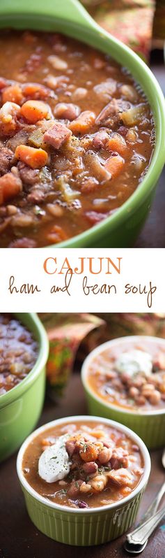 Slow Cooker Cajun Ham and Beans