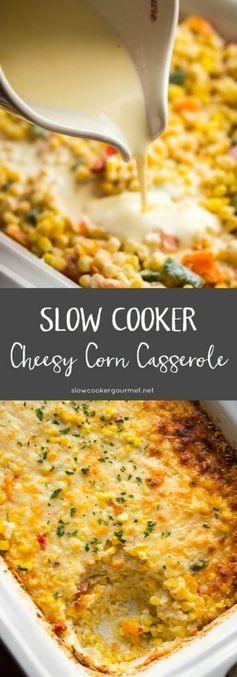 Slow Cooker Cheesy Corn Casserole