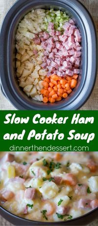 Slow Cooker Ham and Potato Soup