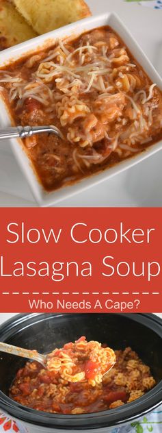 Slow Cooker Lasagna Soup