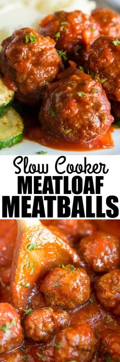 Slow Cooker Meatloaf Meatballs