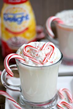 Slow Cooker Peppermint White Hot Chocolate