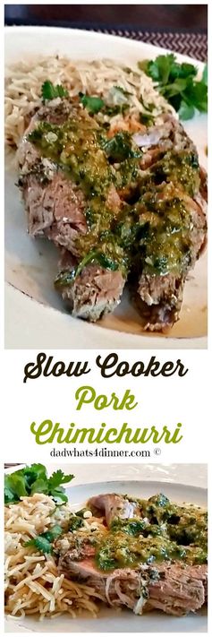 Slow Cooker Pork Chimichurri