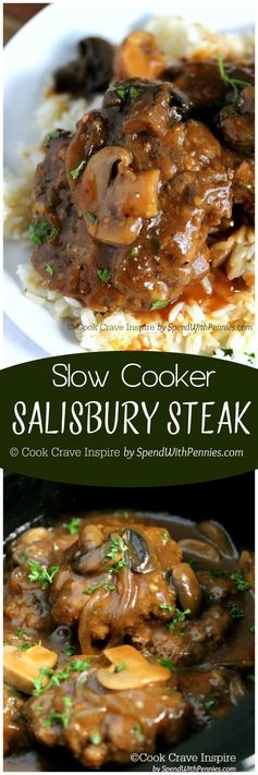 Slow Cooker Salisbury Steak