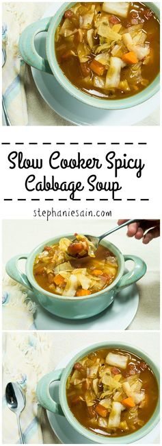 Slow Cooker Spicy Cabbage Soup