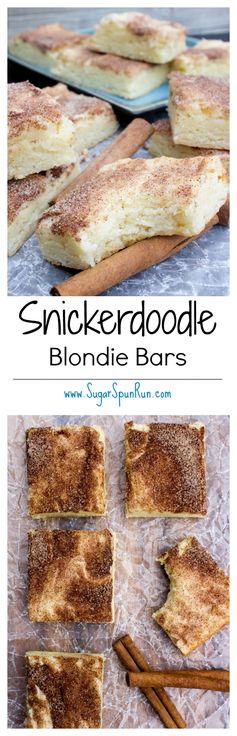 Snickerdoodle Blondies