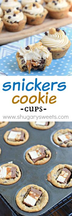 Snickers Cookie Cups