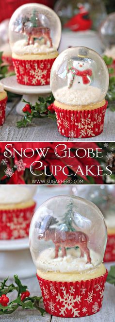 Snow Globe Cupcakes