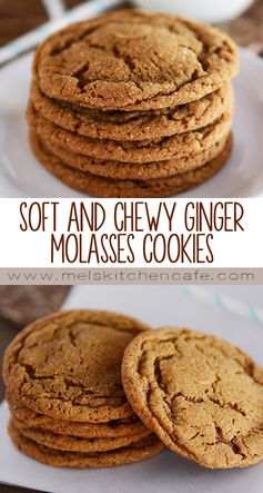 Soft and Chewy Ginger Molasses Cookies