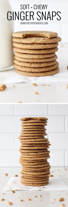 Soft and Chewy Ginger Snaps