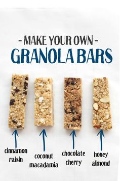 Soft and Chewy Granola Bars - The Basic