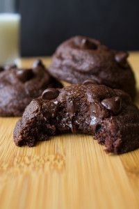 Soft Batch Double Chocolate Cookies