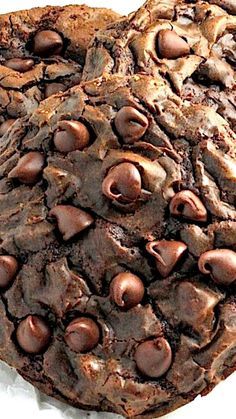 Soft Batch Double Chocolate Fudge Cookies