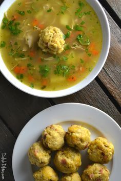 Sopa De Pollo Con Mofongo (Puerto Rican Chicken Soup