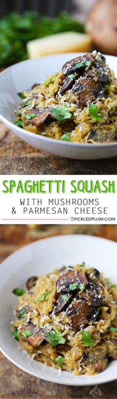 Spaghetti Squash Recipe With Mushrooms And Parmesan