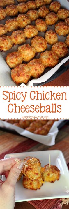 Spicy Chicken Cheesballs