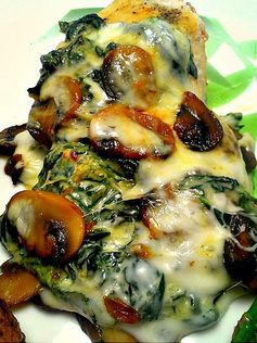 Spinach and Mushroom Smothered Chicken