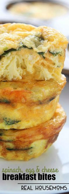 Spinach, Egg, and Cheese Breakfast Bites