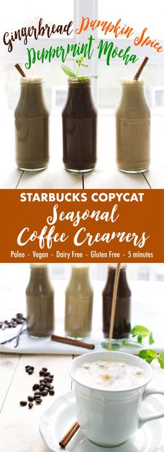 Starbucks Copycat Seasonal Coffee Creamers