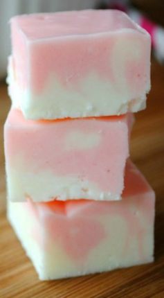 Strawberry Swirl Fudge