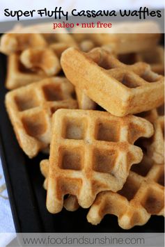 Super Fluffy Cassava Waffles (Paleo, AIP with egg re-intro, nut free