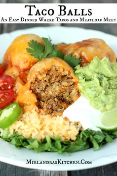 Taco Balls: An Easy Dinner Where Tacos and Meatloaf Meet