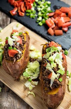 Taco Stuffed Sweet Potatoes