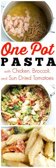 Tangy One Pot Chicken and Veggie Pasta Dinner