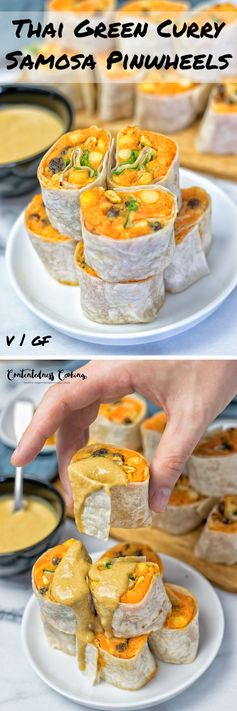 Thai Green Curry Samosa Pinwheels