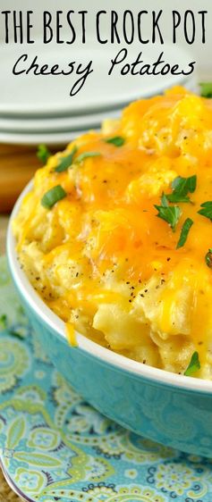 The Best Crock Pot Cheesy Potatoes