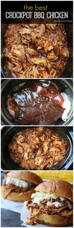 The Best Crockpot BBQ Chicken