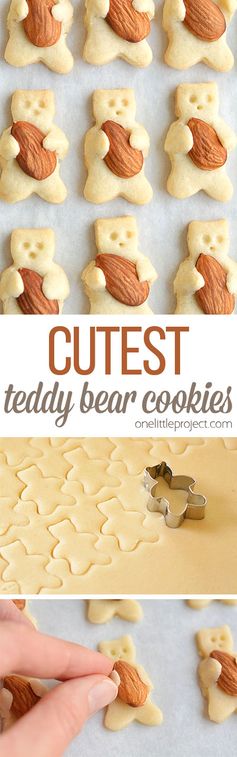 The CUTEST Teddy Bear Cookies