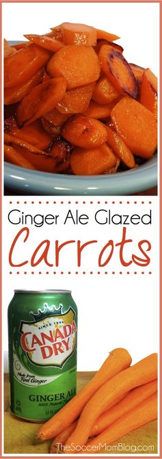 The Easiest Ginger Ale Glazed Carrots