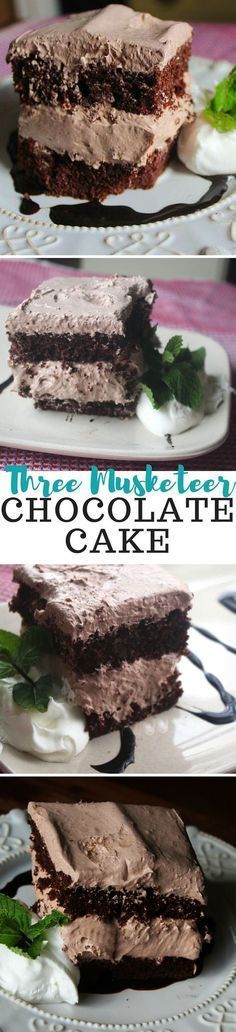 Three Musketeer Chocolate Cake