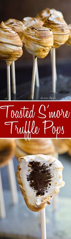 Toasted S'more Truffle Pops - recipe and video