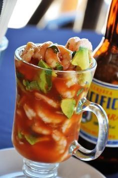 Traditional Mexican Shrimp Cocktail